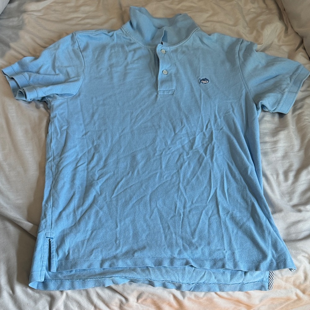 Southern Tide Sky Blue Polo Shirt